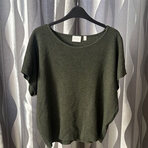 Cyrus Forest Green Knit Blouse
